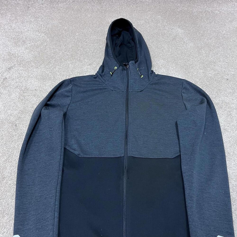 Champion Hoodie Men’s Gray Black Long Sleeve Full Zip Size Medium - Picture 6 of 11